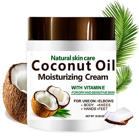 PRICES MAY VARY. This Coconut lotion skin care body cream & face lotion works as an effective everyday moisturizer that also works to diminish, dry skin, fine lines, hyperpigmentation, dark spots, sagging skin, & stretch marks. Coconut Oil for skin helps nourish, hydrate, & repair your skin for a healthier, fuller, & younger appearance while also improving your skin’s elasticity all at once. ULTRA-HYDRATING FORMULA WITH EXTRA VIRGIN COCONUT OIL: Our coconut lotion is enriched with extra virgin c Coconut Lotion, Coconut Oil For Face, Skin Care Lotions, Extra Virgin Coconut Oil, Cream Face, Coconut Oil For Skin, Face Lotion, Virgin Coconut Oil, Moisturizing Cream