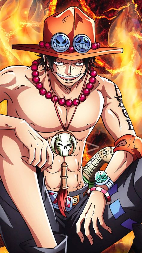 Ace Reference, One Piece Wallpaper Zoro, Ace Donut, One Piece Wallpaper Desktop, One Piece Wallpaper Luffy, One Piece Wallpaper Aesthetic, Fire Fist Ace, Ace Onepiece, Zoro Manga