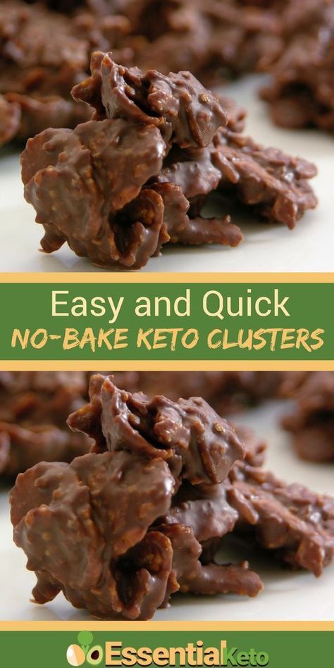 These No Bake Almond and Coconut Clusters are quick and easy to make. They are delicious and the perfect keto snack when you really need some sweetness... #keto #KetoCookies #KetoSnacks Coconut Clusters, Desserts Keto, Postre Keto, Keto Candy, Starting Keto Diet, Keto Pancakes, Keto Snack, Low Carb Dessert, Recetas Keto