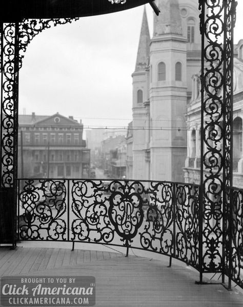 9 ornate Southern-style wrought-iron balconies New Orleans Wrought Iron Fence, New Orleans Iron Railing, New Orleans Wrought Iron, Vintage Balcony, Wrought Iron Balcony, New Orleans Architecture, Southeast Region, Shotgun House, Wrought Iron Decor