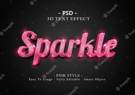 Sparkle Text, Glitch Text, Poster Text, Retro Text, Beauty Logo Design, Night Background, 3d Text Effect, Purple Sparkle, New Year Greeting Cards