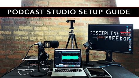 Podcast Studio Setup, Podcast Ideas, Podcast Setup, Home Studio Desk, Pod Cast, Adobe Audition, Podcast Studio, Studio Desk, Selfie Ring Light