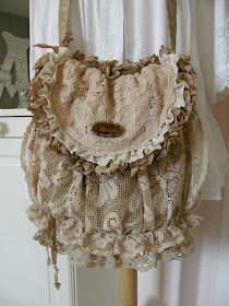 Shabby Chic Bags, Lace Bag, Boho Bags, Linens And Lace, Magnolia Pearl, Chic Bags, Vintage Purses, Yandex Disk, Sewing Projects For Beginners