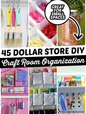 Organize and declutter your craft room on a budget with these DIY dollar store craft room organization ideas. From ribbon organization to vinyl organization, there are plenty organization hacks to choose from. These cheap and easy dollar tree craft room storage ideas are perfect for small spaces and will help you maximize your space. Diy Craft Room Organization, Craft Room Organization Ideas, Craft Room Organization Diy, Nails Tools, Dollar Store Diy Organization, Craft Storage Organization, Dollar Store Hacks, Craft Room Design, Penny Pincher