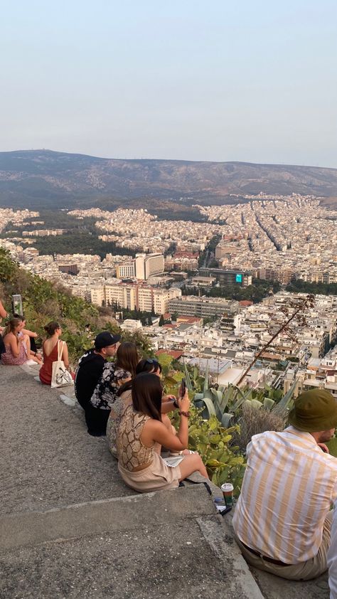 Athens Greece Aesthetic, Athens Summer, Athens Nightlife, Greece City, Greece Girl, Athens City, Semester Abroad, View Point, Greece Vacation