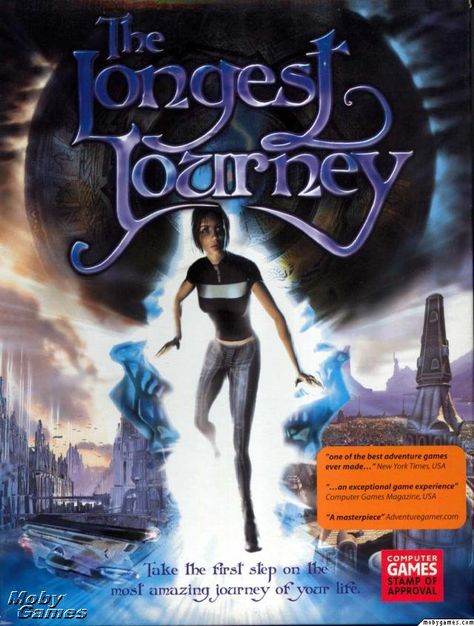 My favourite adventure game of all time Gamer Stuff, The Longest Journey, Gaming Stuff, Adventure Games, Computer Games, Adventure Game, Packaging Material, Take The First Step, Gaming Computer