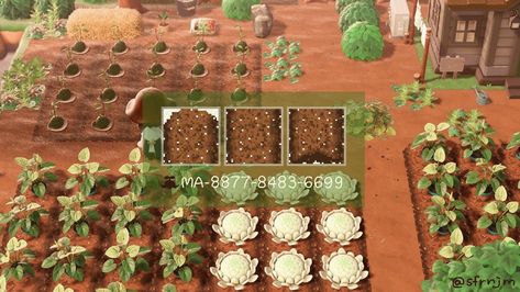 Farm With Animals, Acnh Cottagecore, Ac New Leaf, Animal Crossing Guide, Animal Crossing Wild World, Path Design, Qr Codes Animal Crossing, Animal Crossing Villagers, Beautiful Farm