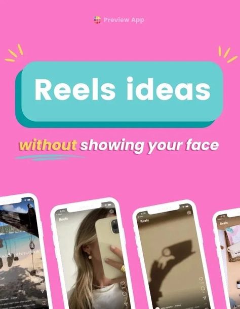 Without further ado, here are my FAVORITE Instagram Reels ideas without showing your face. So many Reels go viral even if there’s no face in it. So there is hope and potential for all of us, whether you have a personal or business Instagram! #instagramtips #instagramstrategy #instagrammarketing #socialmedia #socialmediatips No Face Reel Ideas, No Face Content Ideas, Instagram Reels Ideas, Reels Instagram Ideas, Instagram Username Ideas, Reels Ideas, More Instagram Followers, Grow Instagram, Business Instagram