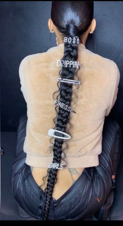 Long Ponytail Braid With Curls, Slick Back Braided Ponytail With Curls, Diamond Braided Ponytail, 1 Jumbo Braid Ponytail, One Braid Ponytail With Curls, Braided Ponytail Hairstyles With Curls, Braids With Ponytail Weave, Two Slick Back Braided Ponytail Weave, Long Braid Ponytail Weave