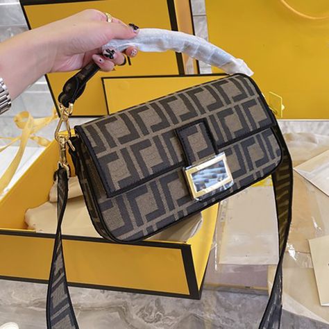 Vintage Baguette Women Shopping Shoulder Bag High-Quality Wholesale Handbag Fashion Crossbody Classic Luxury Handbags Top Designer Shoulder Bags Fendi Baguette Bag, Fashionable Bags, Luxury Tote Bags, Crossbody Handbags, Satchel Tote Bag, Fendi Baguette, Baguette Bag, Designer Wallets, Satchel Tote