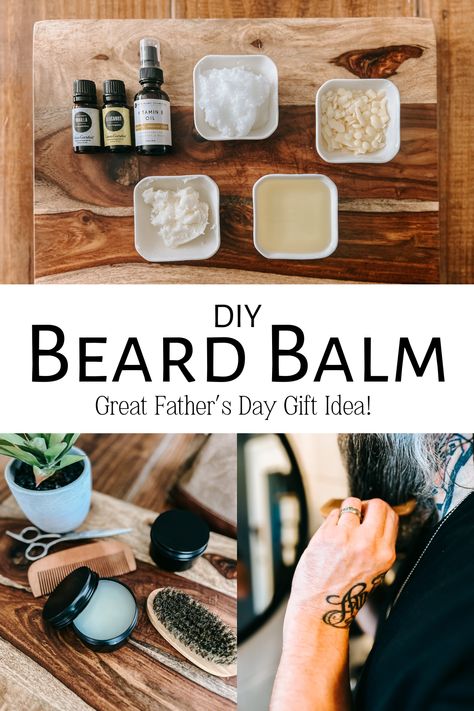 This Beard Balm is a nourishing leave-in conditioner for beards.Made with all-natural ingredients, it’s super moisturizing and would make a wonderful gift for the man in your life! Diy Beard Balm, Diy Lip Balm Recipes, Diy Beard, Beard Conditioner, Vanilla Spice, Lip Balm Recipes, Homemade Lip Balm, Diy Lip Balm, Bergamot Oil