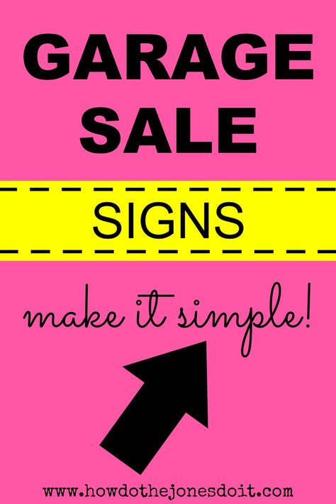 Garage Sale Ideas Display, Yard Sale Hacks, Garage Sale Organization, Yard Sale Organization, Estate Sale Signs, Faux Wood Garage Door, Home Made Gym, Garage Sale Tips, Yard Sale Signs