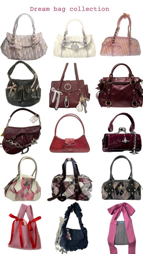 #bags #collection #closet #dreamitems #dreambags #aesthetic #collage #dior #miumiu #bows #totebag #designerbag Dior Bags Collection, Cool Bags Aesthetic, Muimui Bag, Miu Miu Bag Aesthetic, Vintage Bags Aesthetic, Bag Collection Aesthetic, Cute Purses Aesthetic, Dior Bag Aesthetic, Miu Miu Aesthetic