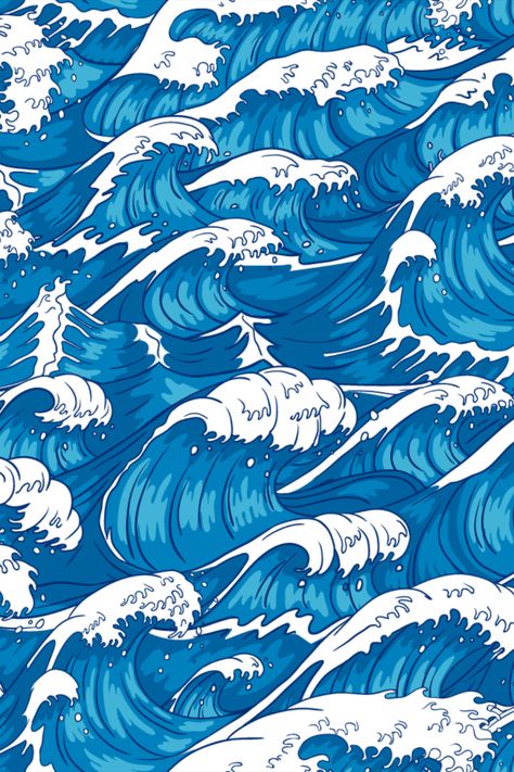 The Great Wave off Kanagawa look like pattern background for phones - Swipe left to match our wallpaper with your phone case - #japan #japaneseculture #thegreatwaveoffkanagawa #kanagawa #thegreatwave One Piece Ocean Background, Phone Case Backgrounds, Raging Ocean, Kazuha Kaedehara, Case Wallpaper, Storm Waves, Japanese Wave Pattern, Japanese Wallpaper, Whatsapp Wallpapers Hd