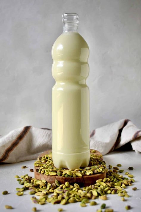 Pistachio Milk Pistachio Milk, Nut Milk Bag, Bagged Milk, Gf Recipes, Nut Milk, Bean Paste, Non Alcoholic, Vanilla Bean, Pistachio