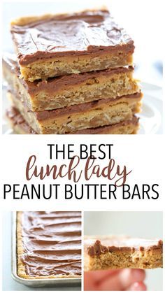 Lunch Lady Peanut Butter Bars, Peanut Butter Bars Recipe, Peanut Bar, Chewy Peanut Butter Cookies, Butter Bars, Lunch Lady, Best Peanut Butter, Peanut Butter Bars, Peanut Butter Recipes