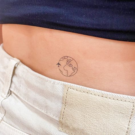 Planet earth temporary tattoo. Set of three. Size: 1 in / 2.4 cm (width) This temporary tattoo is: * Safe & non-toxic * FDA-compliant and fun for all ages * Free shipping in orders over $10! * 20% off when you buy 3 items (+ Free Shipping), code: 3PLUS Temporary Little Tattoos last on average 2-5 days. We suggest placing on oil-free areas where skin does not stretch and keep them clean! Check us out! instagram.com/little.tattoos pinterest.com/littletattoos facebook.com/officiallittletattoos officiallittletattoos.tumblr.com twitter @little_tattoos Wholesale inquiries, custom designs, collaborations or ideas? Email us: ilove [at] littletattoos [dot] com Half World Tattoo, Australia Travel Tattoo, Earth Fine Line Tattoo, Immigration Tattoo, Minimal Travel Tattoo, Tatoos Travel, Small Earth Tattoo, Australia Tattoo Ideas, World Globe Tattoos