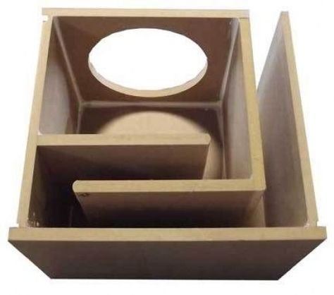 Transmission line styled enclosure for a 10" subwoofer. 10 Subwoofer Box, Subwoofer Diy, Diy Subwoofer Box, Custom Speaker Boxes, Diy Subwoofer, Audio Box, Wood Speakers, Audio Ideas, Subwoofer Box Design