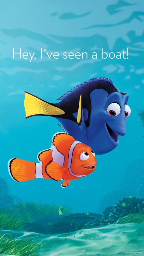 Finding Nemo Wallpaper, Nemo Wallpaper, Dory Tattoo, Dory Drawing, Dory And Marlin, Nemo Movie, Disney Cartoon Movies, Dory Nemo, Disney Face Characters