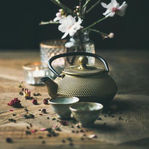 Creating Ayurvedic Ritual through Tea — Purusha Ayurveda Asian Tea Ceremony, Wooden Table Background, Ayurvedic Tea, Asian Background, Ceremony Arrangement, Almond Flower, Background Square, Iron Teapot, Table Background