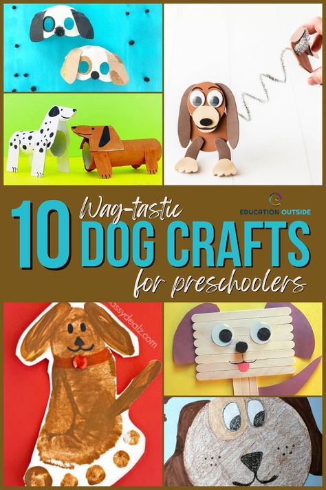 Dog Crafts For Preschoolers, Dog Craft Ideas, Dog Crafts For Kids, Thanksgiving Dog Treats, Adorable Crafts, Zoo Animal Crafts, Classroom Pets, Fairy Tale Crafts, Dog Craft