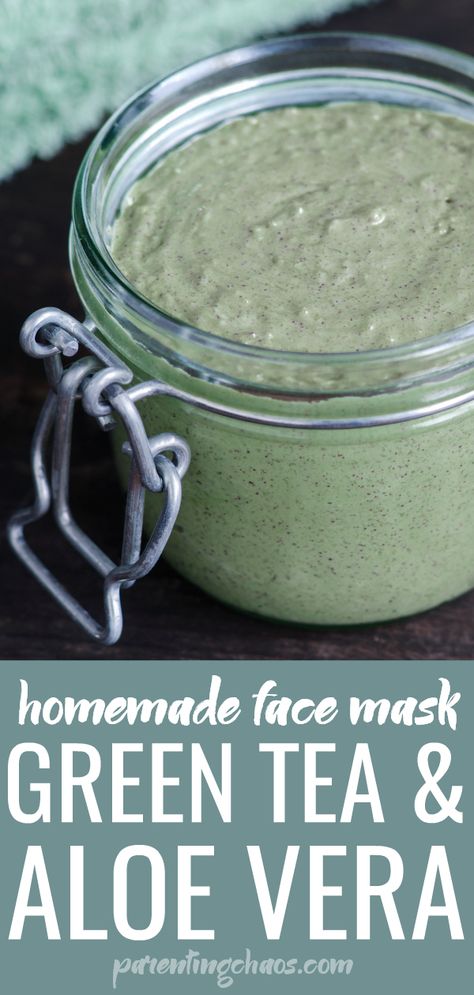 DIY Green Tea & Aloe Vera Face Mask Diy Green Tea, Green Tea Face Mask, Aloe Vera Face, Homemade Face Mask, Green Tea Face, Aloe Vera Face Mask, Brown Spots Removal, Homemade Mask, Brown Spots On Face