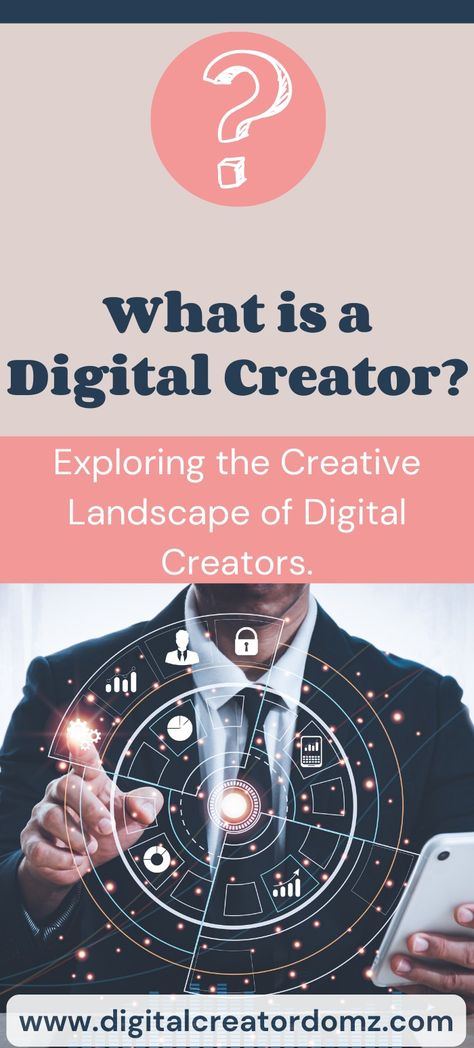 What is a Digital Creator? A digital creator is someone who uses technology to share content and ideas with a target audience. They might use laptops, tablets, cell phones, cameras, and other tools to create digital content such as blogs, videos, podcasts, digital products, and more. Digital creators often specialize in a specific type of content, like videography, graphic design, or animation. Click here to learn more. 

#digitalcreator #contentcreator #digitalcontent #Passiveincome Type Of Content, Digital Creator, Audience Engagement, Niche Marketing, Ins And Outs, Etsy Business, Successful Blog, Digital Content, Target Audience