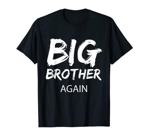 PRICES MAY VARY. Pregnancy announcement big brother again shirt for boys, kids, toddlers. Soon to be the oldest brother in the family. Welcome your little sister or little brother. Promoted to big brother shirt! Colorful big brother again shirt for boys. Pregnancy announcement big brother shirt for brother, bro, boys & kids. Announcement big brother shirt. Big brother pregnancy announcement shirt to welcome his new best friend! Sibling reveal shirt for big brother. Lightweight, Classic fit, Doub Sibling Reveal, Pregnancy Announcement Big Brother, Big Brother Again, Big Brother Pregnancy Announcement, Big Brother Announcement Shirt, Pregnancy Announcement Sibling, Promoted To Big Brother, Big Brother Shirt, Shirt For Boys