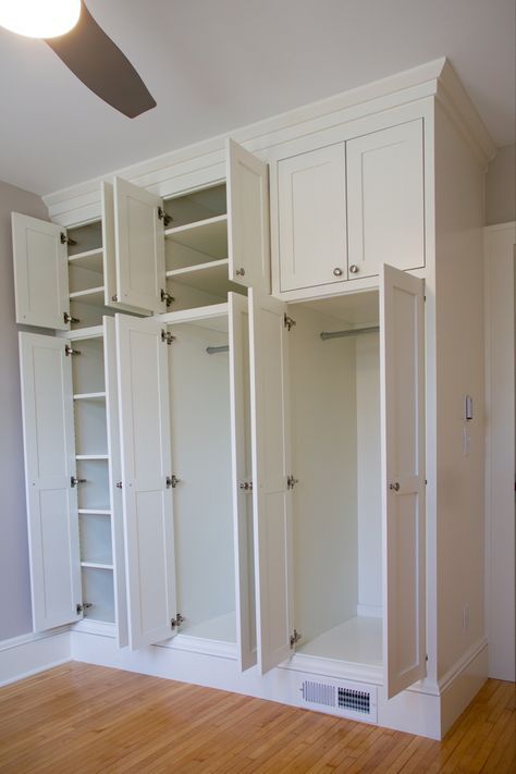 Closet And Pantry Combo, Laundry Room Design Ideas Luxe, European Wall Design For Bedroom, Built In Laundry Room Cabinets, Laundry Room With Wardrobe, Laundry Room With Pantry Cabinets, Mudroom With Corner Cabinet, Laundry Room With Lots Of Cabinets, Combo Pantry And Laundry Room