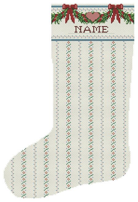 Cross Stitch Christmas Stockings Pattern, Cross Stitch Stocking Patterns, Heirloom Stocking, 2024 Manifesting, Christmas Needlepoint, Cross Stitch Stocking, Cross Stitch Christmas Stockings, Needlepoint Stockings, Stocking Designs