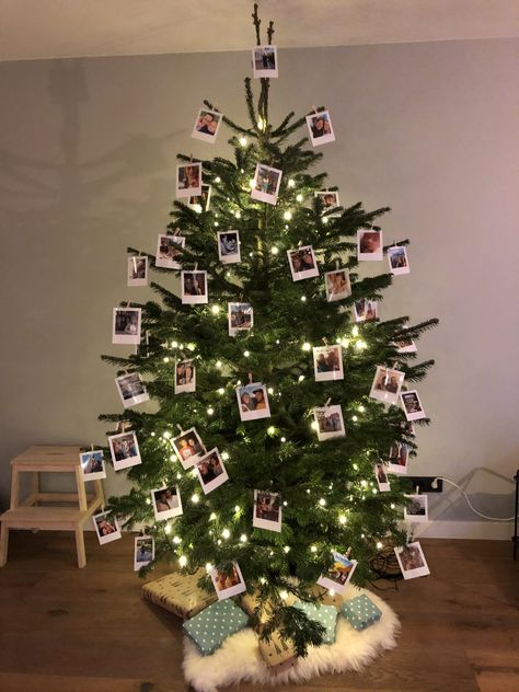 Polaroid Christmas Tree, Christmas Tree Inspiration, Christmas Tree Stand, Photo S, Tree Stand, Merry Christmas And Happy New Year, Christmas Dinner, Tree Decor, Yule