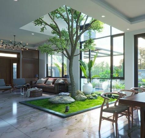 Indoor Gardens, Interior Garden, Cheap Decor, Home Decor Trends, Cheap Home Decor, Home Decor Tips, Luxury Living Room, Living Room Interior, Indoor Garden