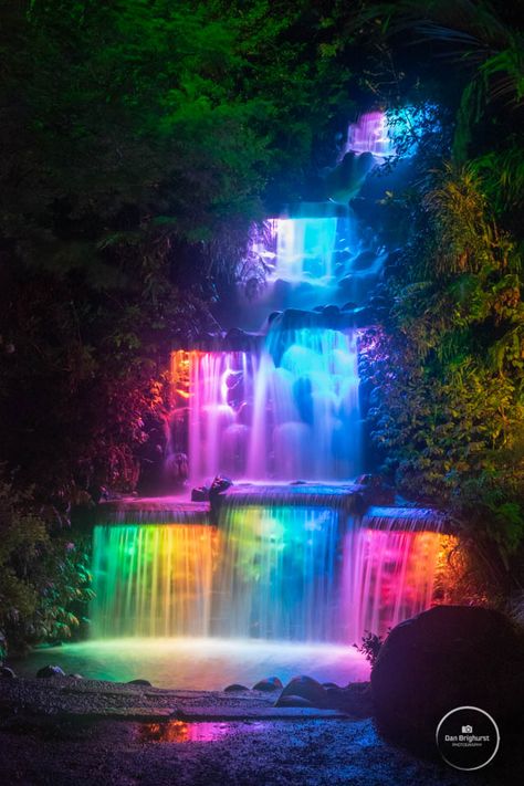 Outdoor Lights Ideas, Glow Garden, Waterfall Lights, Neon Jungle, Goals Couple, Cute Relationship Quotes, Reconnect With Nature, Astuces Diy, التصميم الخارجي للمنزل