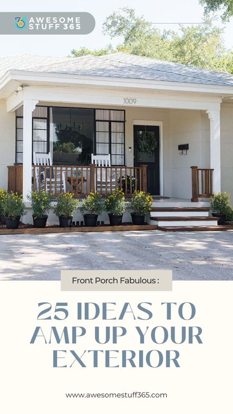 Elevate your home's curb appeal with our curated selection of 25 house front porch ideas. These designs blend beauty and functionality, offering stylish entrances that greet you and your guests with unmistakable elegance

#FrontPorchInspo
#PorchDesignIdeas
#WelcomingPorches
#PorchDecor
#CozyFrontPorches
#PorchMakeover
#HomeEntranceIdeas
#CharmingPorches
#OutdoorLivingSpace
#PorchStyle Small Bungalow Porch Ideas, Updating Front Of House Entrance, House Front Renovation Ideas, Curb Appeal Bungalow, Extending Front Porch Before And After, Small Farmhouse Front Porch, Add A Porch To Front Of House, Adding A Porch To The Front Of A House, Ranch House Front Porch Ideas