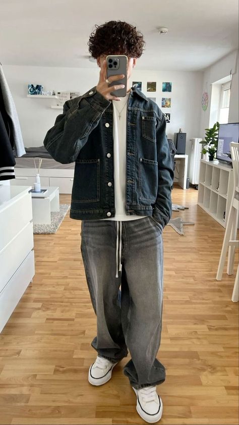 Baggie Jeans Outfit, Baggy Jeans Outfits, Estilo Cholo, Baggy Jeans Outfit, Jeans Outfit Men, Trendy Boy Outfits, Teen Boy Outfits, Street Style Outfits Men