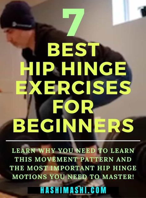 Hip Hinge Exercises - Find out why you need to learn this fundamental movement pattern, plus the most important hip hinge exercises you need to master! hip hinge exercises | hip hinge movement pattern | hip hinge | hip hinge exercises for beginners Hip Hinge Workout, Hip Hinge Exercise, Hinge Workout, Hinge Exercises, Hip Impingement, Hip Hinge, Movement Pattern, Exercises For Beginners, Muscular Endurance