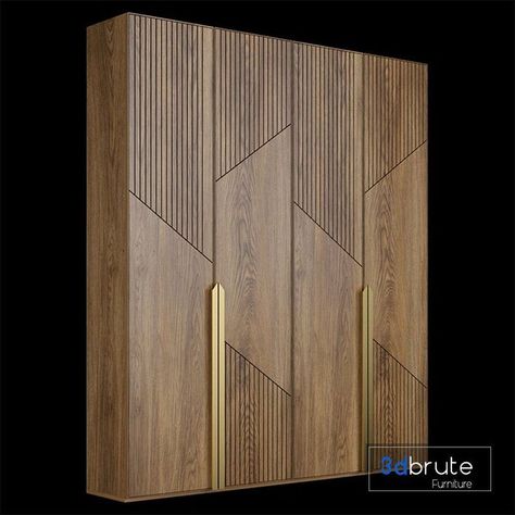 Wardrobe Laminate Design Wooden, Wooden Wardrobe Doors, Wardrobe Wood Design, Wood Wardrobe Design Modern, Wardrobe Shutter Design In Laminate, Hinged Wardrobe Designs, Wardrobe Handles Modern, Wood Wardrobe Bedroom, Cupboard Door Design