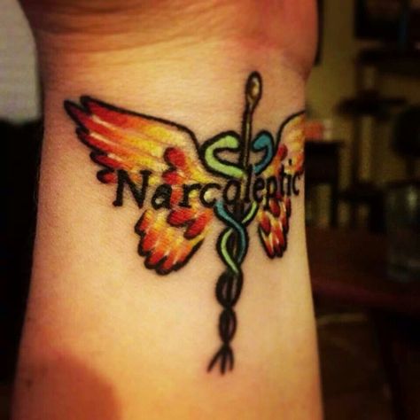 Narcoleptic gets a narcolepsy tattoo Accept who you are and move on Medical Alert Tattoo, Medical Tattoo, Cool Forearm Tattoos, Cool Small Tattoos, Medical Alert, Forearm Tattoos, Ink Art, Arm Tattoo, Tattoos And Piercings