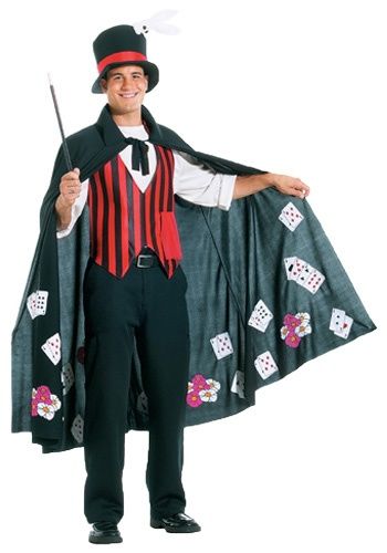 Just the Cape, not the stupid smile. :P Circus Family Costume, Halloween Vegas, Illusion Costumes, Family Costumes Diy, Magician Costume, Black Halloween Dress, Halloween Express, Circus Costume, Unique Halloween Costumes