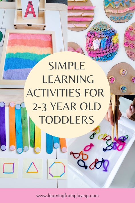 Sensory For Two Year Olds, Activities For 1-2 Year Kids At Daycare, Baby Activities 1-2 Year, Open Ended Activities For Toddlers, Months Activities, Two Years Old Activities, Learning Activities For Toddlers, Homeschool Preschool Activities, Toddler Ideas