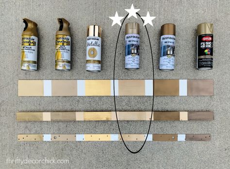 Best Brass Spray Paint, Spray Paint For Metal, Brass Spray Paint, Paint For Metal, Spray Paint Tips, Bronze Spray Paint, Thrifty Diy, Thrifty Decor Chick, Metallic Spray Paint