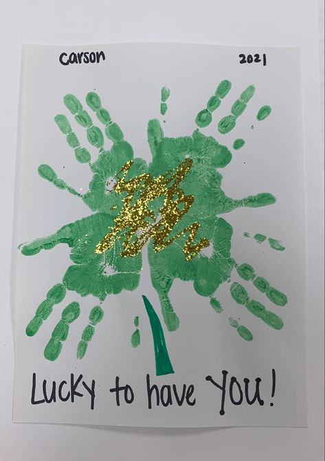 First St Patricks Day Baby Crafts, Four Leaf Clover Crafts For Toddlers, March Art Activities For Preschoolers, St Paddy’s Day Crafts For Toddlers, Toddler St Pattys Day Crafts, Toddler March Art, St Patricks Preschool Craft, Saint Patricks Day Ideas For Kids, St Patrick’s Day Arts And Crafts Preschool