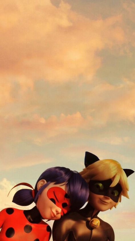 Catnoir And Ladybug, Tikki Y Plagg, Mlb Wallpaper, Ladybug And Cat Noir, Ladybug Wallpaper, Miraculous Ladybug Oc, Miraculous Wallpaper, Miraculous Ladybug Wallpaper, Marinette And Adrien