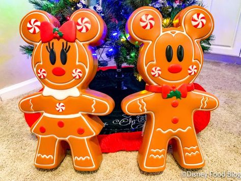 HURRY! The VIRAL New Mickey Gingerbread Decorations Are Available Online NOW! | the disney food blog Mickey Gingerbread, Disney Gingerbread, Best Disney Restaurants, Disney Dining Reservations, Disneyland Restaurants, Minnie Mouse Decorations, Mickey Mouse Decorations, Disney World Restaurants, Gingerbread Decorations