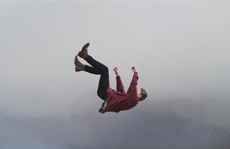 man falling from the skies during daytime #action #adult checkered shirt #falling #guy #man #outdoors #person #portrait full length #sky #day no people #2K #wallpaper #hdwallpaper #desktop Falling Backwards, Someone Falling, Person Falling, Dream Symbols, Falling From The Sky, Dream Interpretation, Falling Down, 그림 그리기, Pose Reference