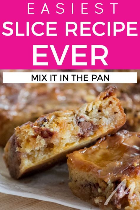 Tray Bake Recipes Sweets, Thermomix Slice Recipes, Carmel Slices Recipe, Quick And Easy Slices, Quick Squares Recipes, Healthy Slices Recipes, Condensed Milk No Bake Recipes, Quick Slices Recipes, No Bake Slices Condensed Milk