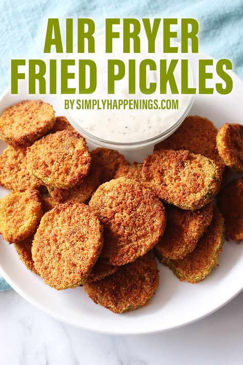 Air Fryer Pickles, Oven Fried Pickles, Air Fryer Fried Pickles, Fried Dill Pickles, Fried Pickles Recipe, Dill Pickle Chips, Pickles Recipe, Air Fryer Chicken Wings, Dill Pickles