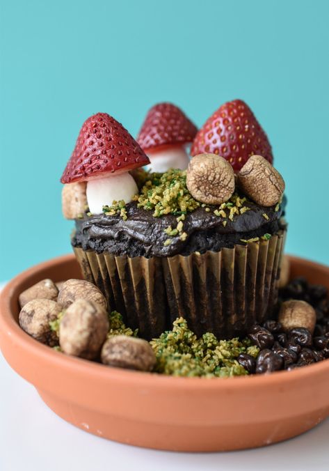 These gluten and dairy free DIY Edible Terrariums are Mother Nature's way of including those of us with brown thumbs. Snacks Diy, Diy Edible, Dirt Cake, Gluten And Dairy Free, Cute Baking, Cute Desserts, Let Them Eat Cake, Pretty Food, Cute Food