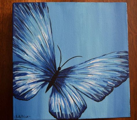 Best 25+ Simple paintings on canvas ideas on Pinterest Butterfly Art Painting, Butterfly Canvas, Simple Canvas Paintings, Easy Canvas Art, Soyut Sanat Tabloları, Easy Canvas Painting, Canvas Painting Designs, Canvas Painting Diy, Simple Acrylic Paintings