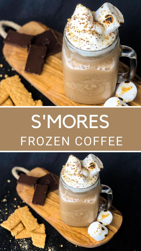 Iced Coffee Pitcher Recipe, Iced Fall Coffee Drinks, Frozen Ice Coffee Recipe, Summer Frappe Ideas, Fun Healthy Coffee Drinks, Iced Coffee Blender Recipe, Frozen Espresso Drinks, Summer Coffee Drink Ideas, Homemade Frozen Coffee Drinks